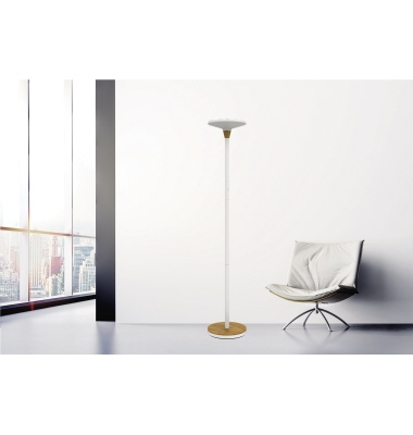 LED-Stehlampe BALY BAMBOO 400153731, wei&szlig;/bambus, mit zerlegt/teilmontiert, dimmbar
