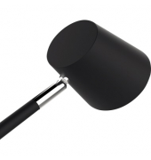 LED-Schreibtischlampe VICKY, schwarz/buche, mit Standfuß, dimmbar