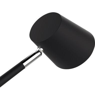 LED-Schreibtischlampe VICKY, schwarz/buche, mit Standfuß, dimmbar