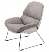 PAPERFLOW Sessel LAZY grau silber Stoff