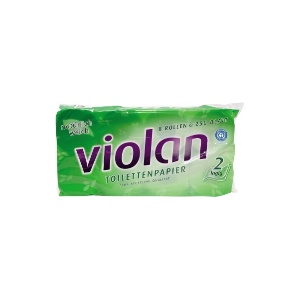 4000883100749 - Toilettenpapier Violan 1530804 2-lagig weiß 250 Blatt Rolle 4000883100749 8 Rolle 4000883100749 - Toilettenpapier Violan 1530804 2-lagig weiß 250 Blatt Rolle 4000883100749 8 Rolle