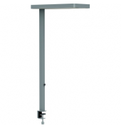 LED-Schreibtischlampe MAULjaval, silber, mit Klemmfuß, dimmbar