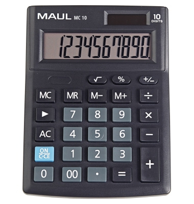 MAUL MC 10 Tischrechner schwarz