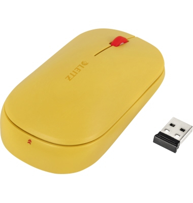 Maus Cosy SureTrack™ Dual, 2,4GHz/Bluet., warmes gelb