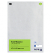 Versandtaschen oeco 2938, C4, mit Fenster, haftklebend, 100g, grau