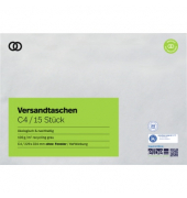 Versandtaschen oeco 2940, C4, ohne Fenster, haftklebend, 100g, grau