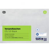 Versandtaschen oeco 2951, C5, ohne Fenster, haftklebend, 80g, grau