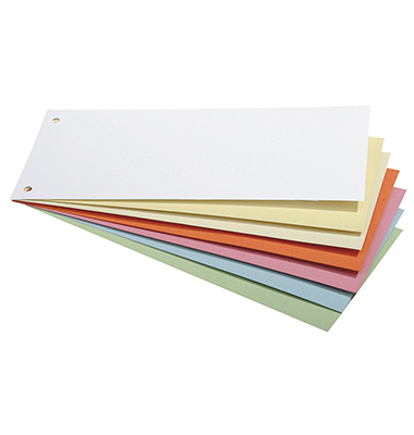 Trennstreifen 1417 oeco farbig sortiert 190g gelocht 24x10,5cm Trennstreifen 1417 oeco farbig sortiert 190g gelocht 24x10,5cm
