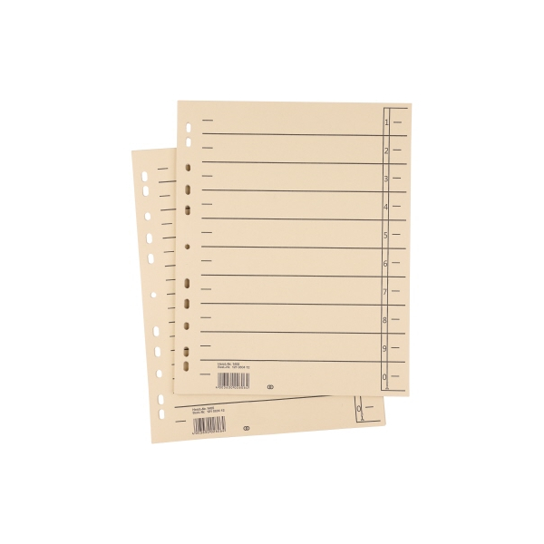 4003630025548 - Trennblätter oeco 1453 A4 chamois 200g Karton 4003630025548 100 Stück