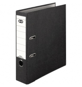 Ordner oeco 3302, A4 80mm breit Karton vollfarbig schwarz