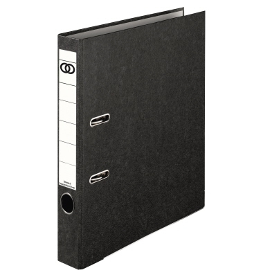 Ordner oeco 3301, A4 50mm schmal Karton Wolkenmarmor schwarz Ordner oeco 3301, A4 50mm schmal Karton Wolkenmarmor schwarz