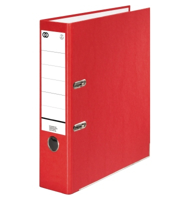 Ordner oeco 3431, A4 80mm breit Karton vollfarbig rot Ordner oeco 3431, A4 80mm breit Karton vollfarbig rot