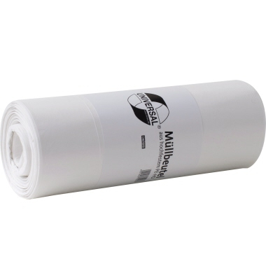 Müllbeutel 445012401 Universal, weiß, 30 Liter, extrastark