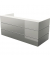 Theke Pearl 2.400x1.120x1.050mm grau
