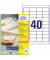 Etiketten Recycling LR3657, naturweiß 48,5x25,4mm, 