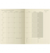 Buchkalender CO705, Conceptum, grau, 1 Tag / 1 Seite, Sa/So 1 Seite, 14,8x21,3cm (A5), Jahresunabh&auml;ngig