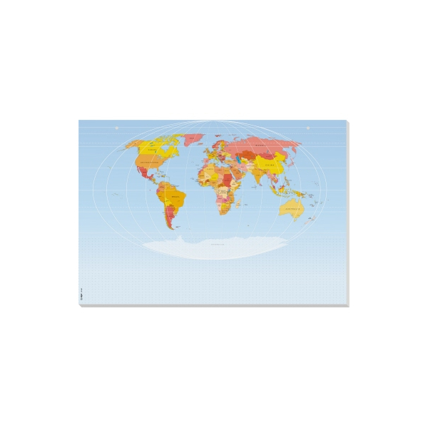 4004360801686 - Schreibunterlage Weltkarte ohne Kalendarium HO560 blau Weltkarte 595x41cm (BxH) 4004360801686 Sigel