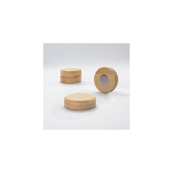 4004360802522 - Haftmagnet BA210 Rund 33mm Ø beige Pinie 20 Blatt 4004360802522 4 Stück