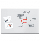 Glas-Magnetboard artverum, GL520, 150x100cm, Tempered Glas, Rückseite Metall, Glas