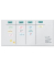 Glas-Magnetboard artverum, GL525, 200x100cm, Tempered Glas, Rückseite Metall, Glas