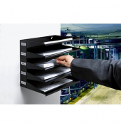 DURABLE Sortierstation 336001 A4/Folio 5Fächer Metall sw