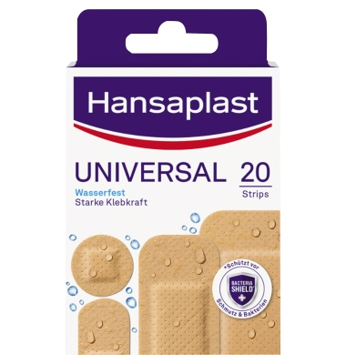 Hansaplast Pflasterstrip UNIVERSAL 1009266 4Größen Hansaplast Pflasterstrip UNIVERSAL 1009266 4Größen