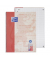 Collegeblock 400158974 Recycling, Lineatur 28 / kariert mit Rand innen/außen, A4+, 90g, rot, 80 Blatt