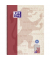 Collegeblock 400159330 Recycling, Lineatur 28 / kariert mit Rand innen/außen, A4+, 90g, rot, 120 Blatt