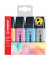 Textmarker BOSS ORIGINAL Pastel, 70/4-4, Etui, 4-farbig sortiert, 2-5mm Keilspitze