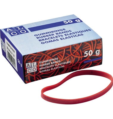 Gummib&auml;nder 7631, 200x6mm, rot