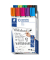 Boardmarker Lumocolor 351, 351B-10, Etui, 10-farbig sortiert, 2mm Rundspitze