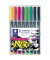 Folienstifte-Set Lumocolor, 31-S WP8, 8-farbig sortiert, 0,6mm, 1mm, 1-2,5mm, Rund- & Keilspitze, teils nachf&uuml;llbar