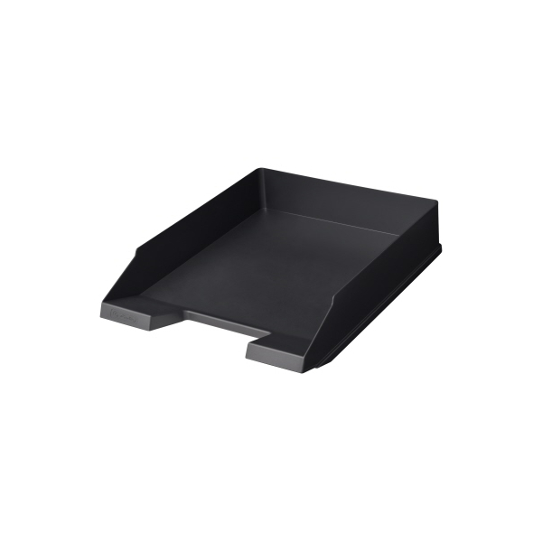 5 Stück Herlitz Briefablage classic recycling 50033942, A4/C4, anthrazit, Polystyrol/recycelter Kunststoff stapelbar 4008110261348 Herlitz