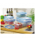 Frischhaltedosen-Set CLIP & CLOSE 7,0 cm hoch transparent