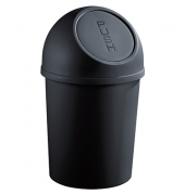 helit Abfalleimer H2401195 13l rund PP schwarz
