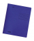 Schnellhefter 26001176, A4, dunkelblau, Recyclingkarton, 240g, Vorderdeckel opak