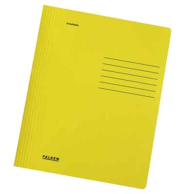 Schnellhefter 26001208, A4, gelb, Recyclingkarton, 240g