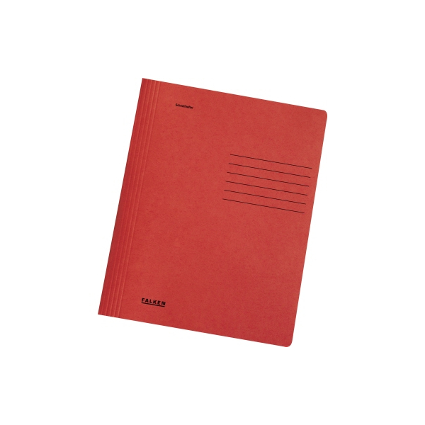 4014481241230 - Schnellhefter 26001232 A4 rot Recyclingkarton 240g Vorderdeckel opak 4014481241230 Falken