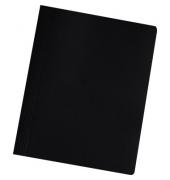 Schnellhefter 26001240, A4, schwarz, Recyclingkarton, 240g, Vorderdeckel opak