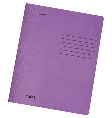 Schnellhefter 26001248, A4, lila, Recyclingkarton, 240g, Vorderdeckel opak