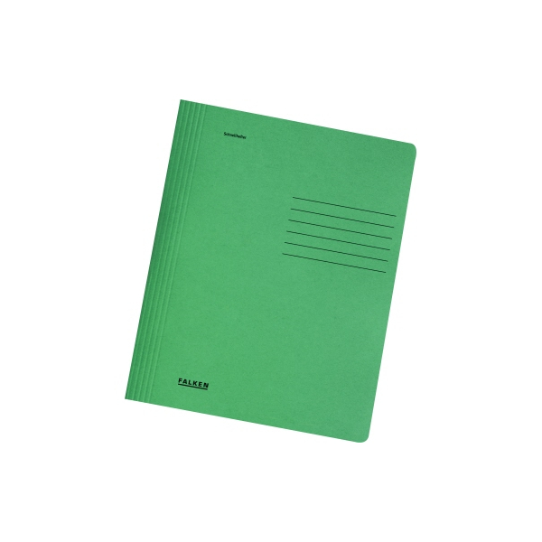4014481241612 - Schnellhefter 26001280 A4 dunkelgrün Recyclingkarton 240g Vorderdeckel opak 4014481241612 Falken