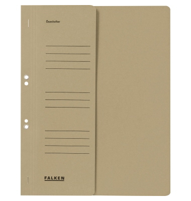 &Ouml;senhefter Manila -RC - Serie 80003866, Din A4 grau halber Vorderdeckel, Recycling-Manilakarton 250g