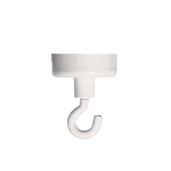 4016946001519 - Haftmagnet HM25 Rund mit Haken 25mm Ø weiß 4000g 4016946001519 Franken