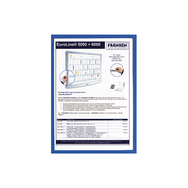 4016946185226 - Prospekttasche A3 blau 4016946185226 FRANKEN ITSA3S 03
