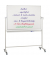 Stativdrehtafel-Whiteboard ST3802, 150x100cm, emailliert, Aluminiumrahmen