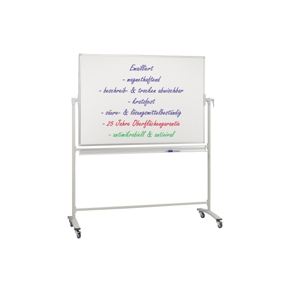 4016946719827 - Stativdrehtafel Whiteboard ST3804 120x180cm (HxB) emailliert Aluminiumrahmen 4016946719827 Franken
