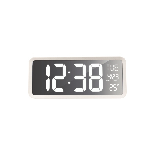 4029665281308 -  Wanduhr WS 8130 weiß rechteckig digital 4029665281308 TechnoTrade Import-Export GmbH