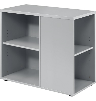 Standcontainer V1630/5 Basic, grau, 3-Schicht Spanplatten, melaminharzbeschichtet