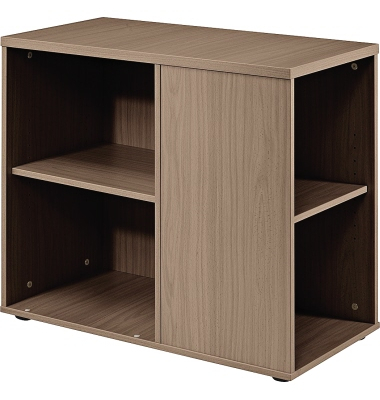 Standcontainer V1630/N Basic, Nussbaum, 3-Schicht Spanplatten, melaminharzbeschichtet
