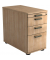 Standcontainer VSC40/N/N/SG Solid, Nussbaum, 3 Schubladen, Spanplatte, melaminbeschichtet, abschlie&szlig;bar